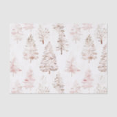 Blush roze kerstbomen tissuepapier (Voorkant)