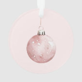 Blush roze kerstboom Ornament (achterkant)