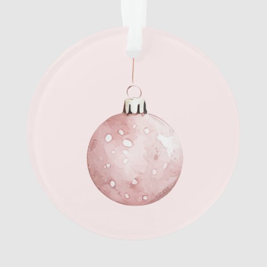 Blush roze kerstboom Ornament (achterkant)