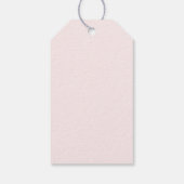 Blush roze kerstboom Ornament Cadeaulabel (Achterkant)
