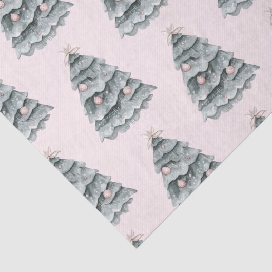 Blush roze kerstboom Ornament Tissuepapier (Detail)