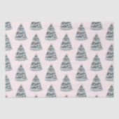 Blush roze kerstboom Ornament Tissuepapier (Voorkant)