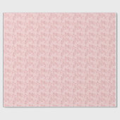 Blush roze kerstboompapier cadeaupapier (Vlak)