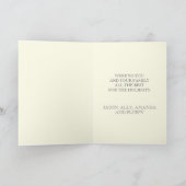 BLUSH ROZE KERSTVAKANTIE FOTOKAART FEESTDAGEN KAART (Binnen)