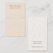 Blush Roze Ketting Band beeldscherm van keramische Visitekaartje (Voorkant / Achterkant)