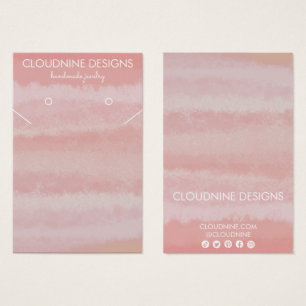 Blush roze Ketting juwelier display Kaart