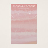 Blush roze Ketting juwelier display Kaart (Voorkant)