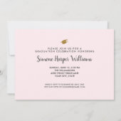 Blush Roze klasse van 20XX Afstuderen Fotocollage Kaart (Achterkant)