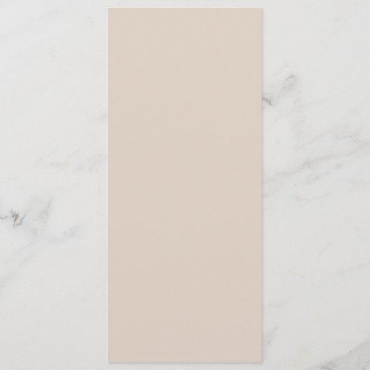 Blush Roze Klassieke Kalligrafie Formele Bruiloft Menu (Achterkant)