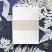 Blush Roze Klassieke Kalligrafie Formele Bruiloft Uitnodigingen Wikkel