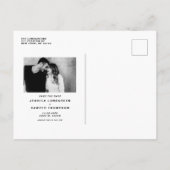 Blush Roze kleurenblok Moderne foto Opslaan datum Aankondigingskaart (Achterkant)