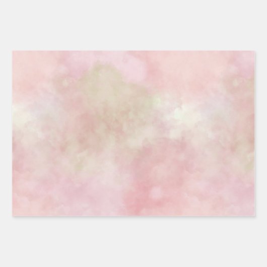 Blush roze kleurstof inpakpapier vel (Voorkant 3)