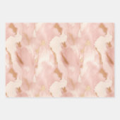 Blush Roze Koe Dierenprint Inpakpapier Vel (Voorkant 2)