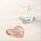 Blush Roze Koe Dierenprint Kartonnen Onderzetters (Insitu)