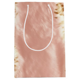 Blush Roze Koe Dierenprint Medium Cadeauzakje