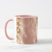 Blush Roze Koe Dierenprint Mok (Links)