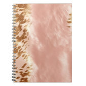 Blush Roze Koe Dierenprint Notitieboek (Voorkant)