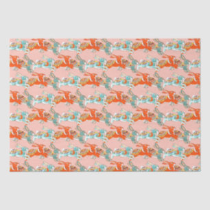 Blush Roze Konijn Konijn Bunny Kleurrijke Leuke Fo Tissuepapier