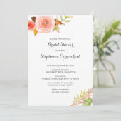 Blush roze koraal Vrijgezellenfeest 3605b Kaart (Staand voorkant)