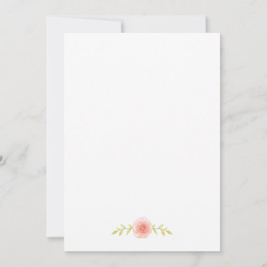 Blush roze koraal Vrijgezellenfeest 3605b Kaart (Achterkant)