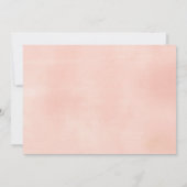 Blush roze koraalgoud floral Quinceanera foto Kaart (Achterkant)