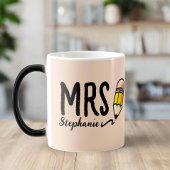 Blush Roze L Schattige Potlood Typografie Leraar G Magische Mok