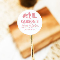 Blush Roze Laatste Rodeo Cowgirl Bachelorette Fees