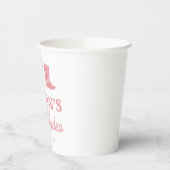 Blush Roze Laatste Rodeo Cowgirl Vrijgezellenfeest Papieren Bekers (Links)