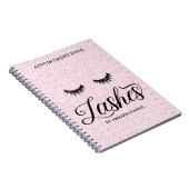 Blush roze lashes Appointment Book Notitieboek (Rechterzijde)