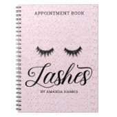 Blush roze lashes Appointment Book Notitieboek (Voorkant)