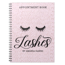 Blush roze lashes Appointment Book