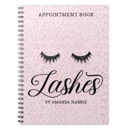 Blush roze lashes Appointment Book Notitieboek