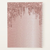 Blush roze lashes Appointment Book Planner (Achterkant)