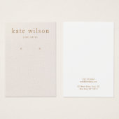 Blush roze lederen draagbeeldscherm Kaart (Voorkant /achterkant)