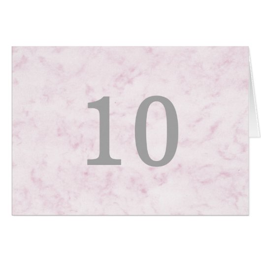 Blush roze legant marble Table Number (Voorkant Horizontaal)