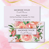 Blush Roze Lente Bloem Bloemen Boeket Visitekaartje