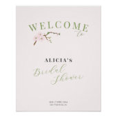 Blush roze lente vrijgezellenfeest welkomstbord perfect poster (Voorkant)