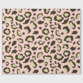 Blush roze leopard Spots Patroon Cadeaupapier (Vlak)