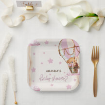 Blush Roze Lichtbruin Beren ballonnen Baby shower