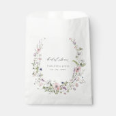 Blush Roze Lila Wilde bloem WreatVrijgezellenfeest Bedankzakje (Voorkant)