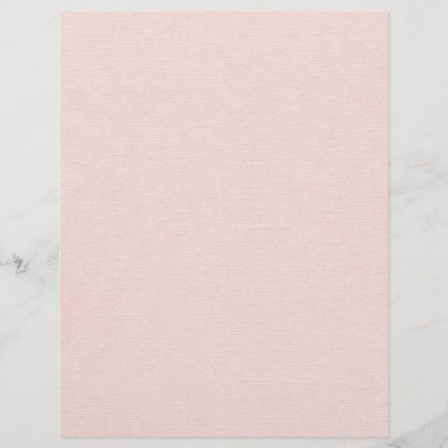 Blush roze linnen bedrukt textuur plakboekpapier (Voorkant)