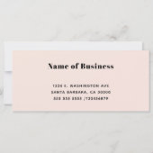 Blush Roze Logo Business Cadeaubon (Achterkant)