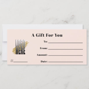 Blush Roze Logo Business Cadeaubon