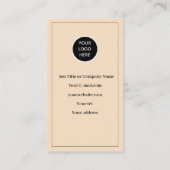 Blush Roze Logo QR Code Zakelijke Beloning Punch Klantenkaartje (Achterkant)