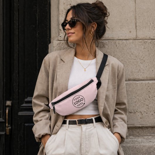 Blush Roze | Logo Zakelijk Professioneel Heuptasje