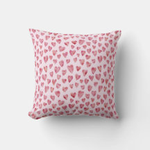 Blush roze Love Heart patroon