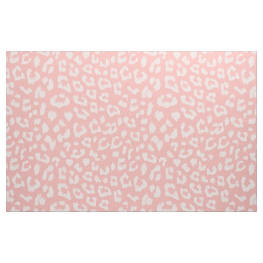 Blush roze luipaard afdrukken stof (Fat Quarter)