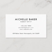 Blush roze luipaard patroon visitekaartje (Achterkant)