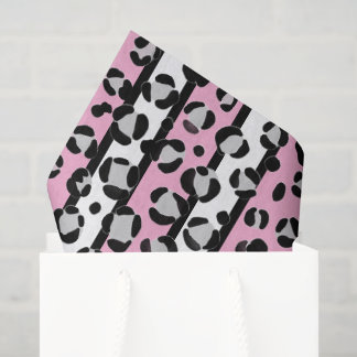 Blush roze luipaard print vet papier