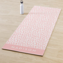 Blush roze luipaardprint gepersonaliseerd